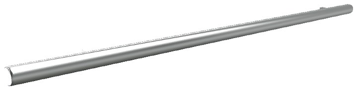 Straight stainless steel tube handrail for elevator car