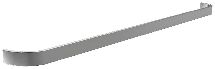 Curved flat stainless steel handrail for elevator car