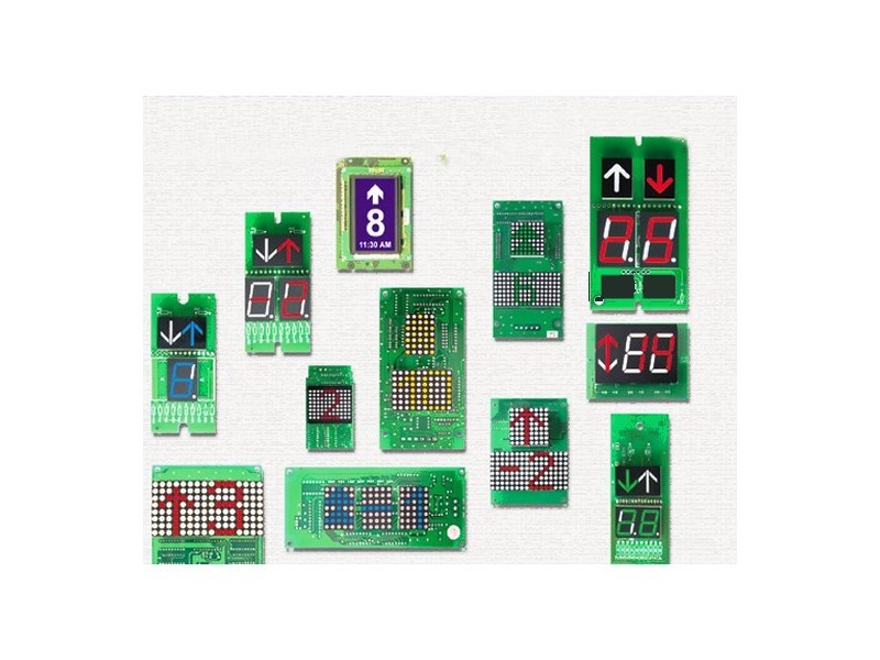 Elevator display boards